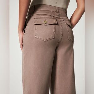 NWT! Stretch Twill Cropped Wide Leg Pant
